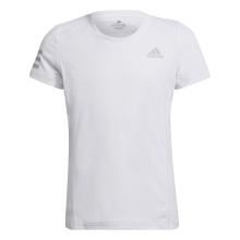adidas Tennis-Shirt Club 3 Stripes #22 weiss Mädchen